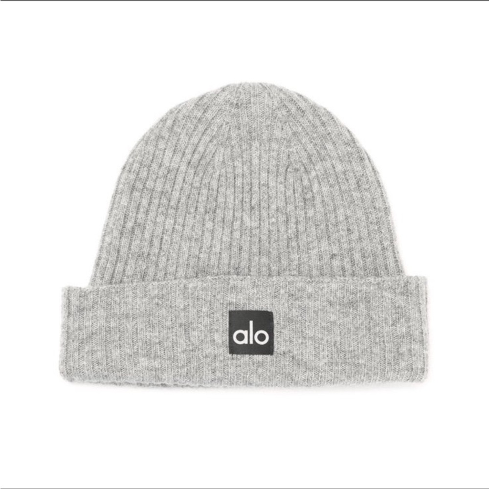 ALO Yoga Gray Ribbed Beanie